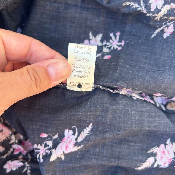 New Christy Dawn The Brigitte Dress Night Bouquet Black Flowers Maxi Small - Picture 16 of 16